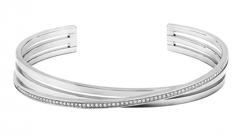 Hugo Boss Bracciale in acciaio massiccio con cristalli 1580284 donna