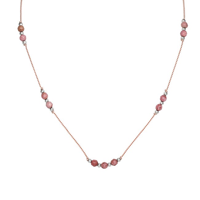 Agato Collana con cordino e rodonite HE27K3S-LP donna
