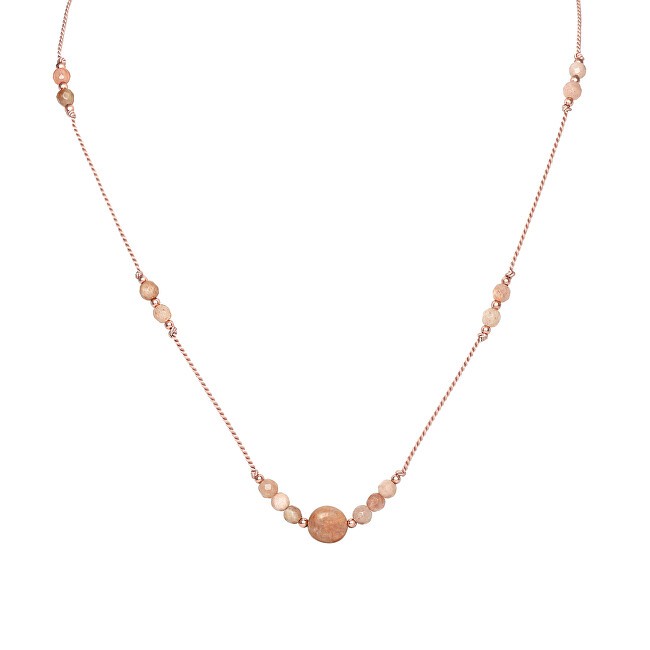 Agato Collana con pietra del sole di buona fattura HE01K3RG-LP donna