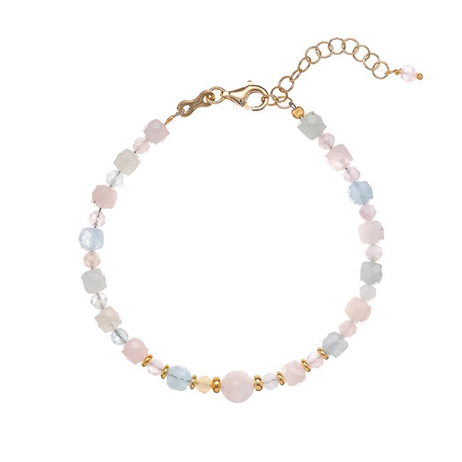 Alisia Bracciale giocoso con perline di morganite AL3769-Oro donna