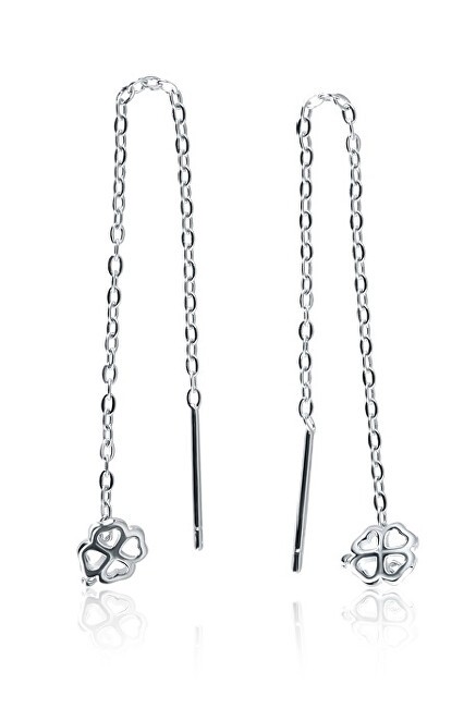 JVD Orecchini lunghi in argento a forma di quadrifoglio SVLE2179XJ6BI00 donna
