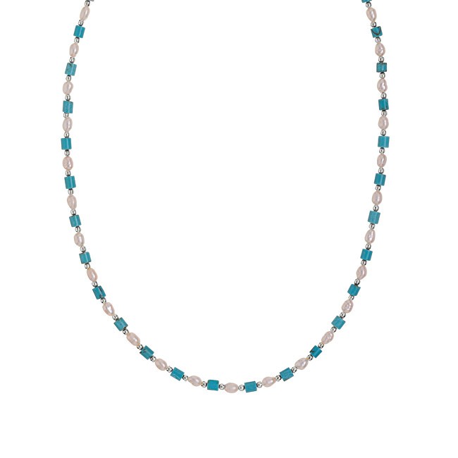 Alisia Collana in argento con turchese e perle AL4533-Argento donna