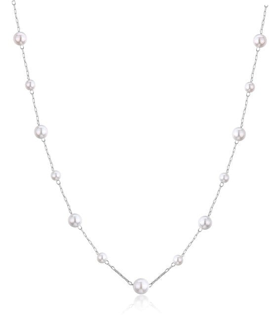 S'Agapõ Elegante collana in acciaio con perle artificiali Wisdom SWI07 donna