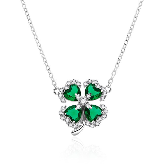 Agato Collana in argento con quadrifoglio AGT-N021WGR donna
