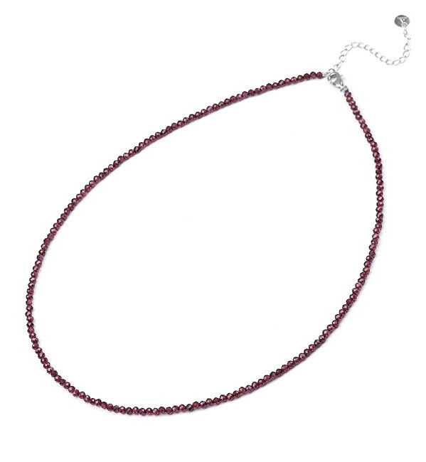 Agato Collana di perline minerali con granato POL-N11/47L donna
