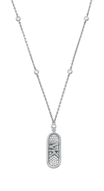 Michael Kors Elegante collana in argento con zirconi Kors MK MKC1729CZ040 donna