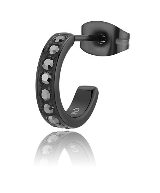 S'Agapõ Orecchino a cerchio singolo con cristalli Snap SNP38 unisex