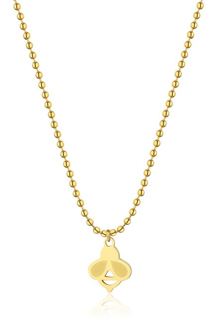 S'Agapõ Collana giocosa placcata in oro Bee Smile SSM008 donna