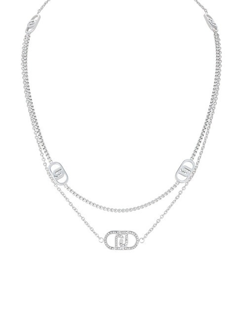Liu Jo Collana alla moda in acciaio con cristalli LJ2902 donna