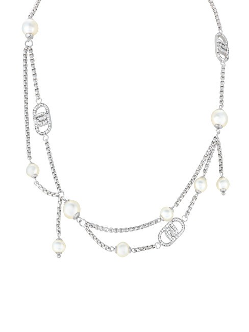 Liu Jo Collana di design con cristalli e perle sintetiche LJ2912 donna