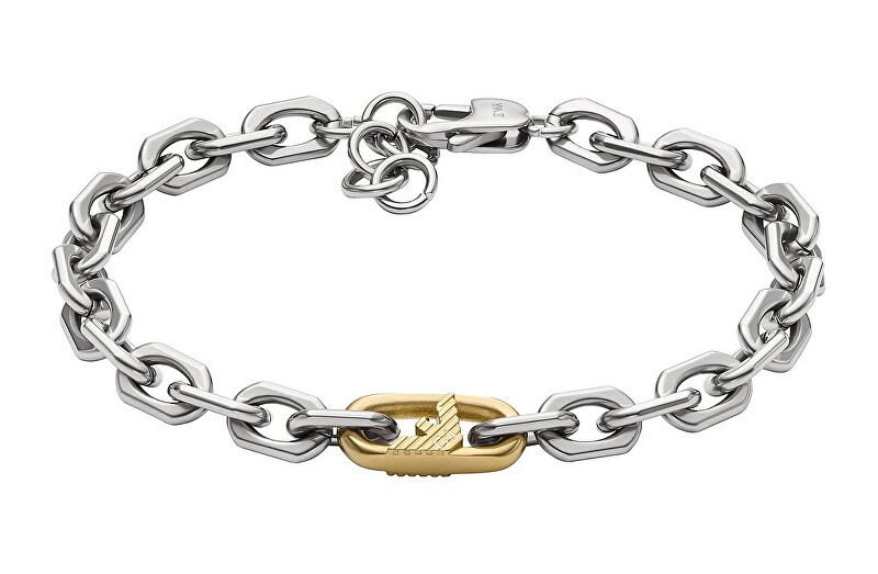 Emporio Armani Bracciale da uomo in acciaio bicolore EGS3148040 uomo
