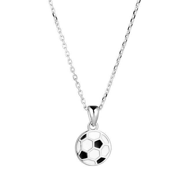 Evolution Group Collana in argento con ciondolo a forma di pallone da calcio 62034 donna