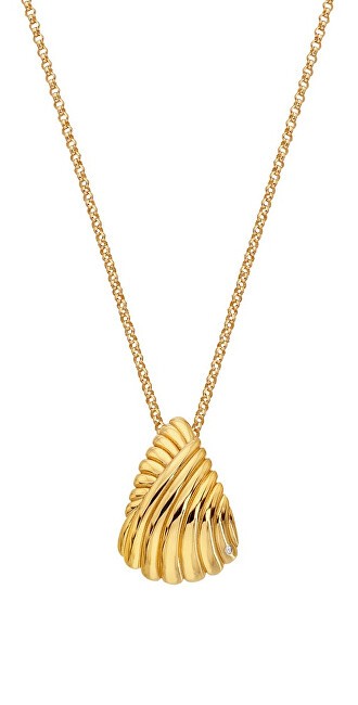 Hot Diamonds Collana coordinata placcata oro con diamanti Golden Edit Hope DP1084 donna