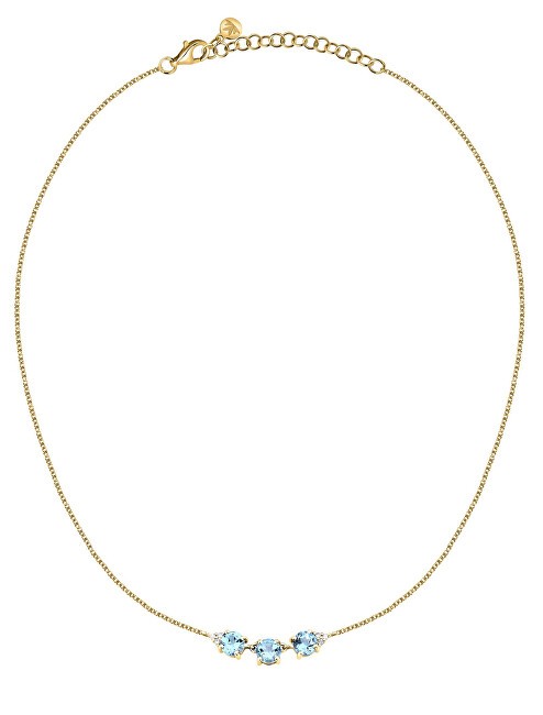 Morellato Collana di lusso placcata in oro con zirconi cubici Tesori SAIW302 donna