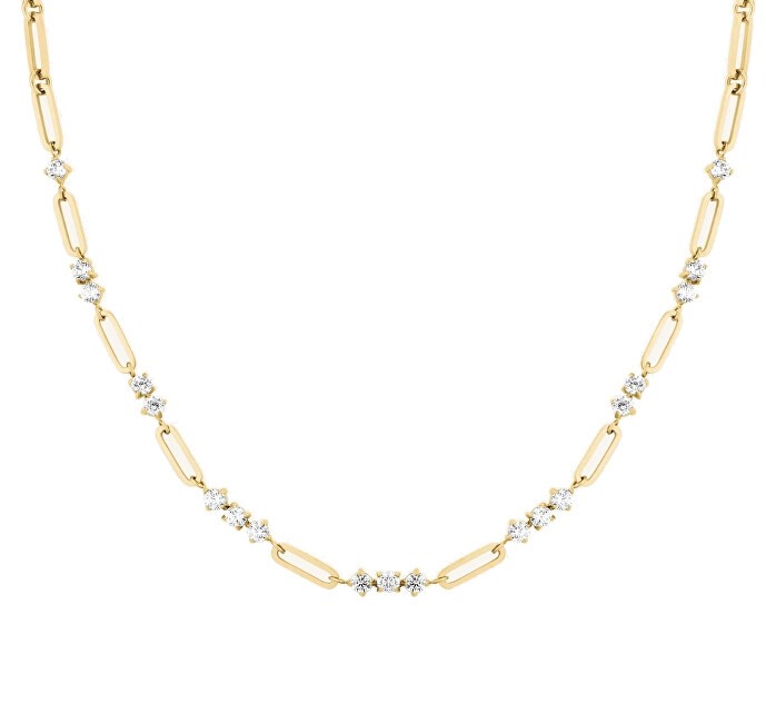 Rosefield Lussuosa collana placcata in oro con cristalli, modello JNGCG-J1018 donna