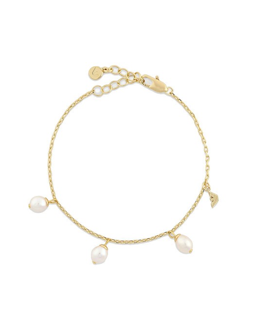 Emporio Armani Bracciale alla moda placcato oro con perline EGS3198710 donna