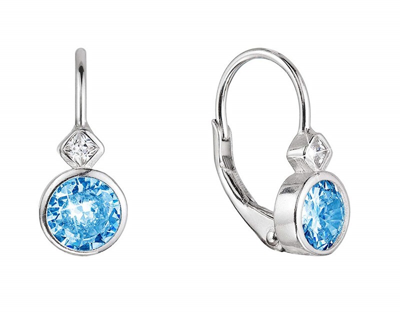 Evolution Group Bellissimi orecchini da ragazza con zirconi 11479.3 acquamarina donna