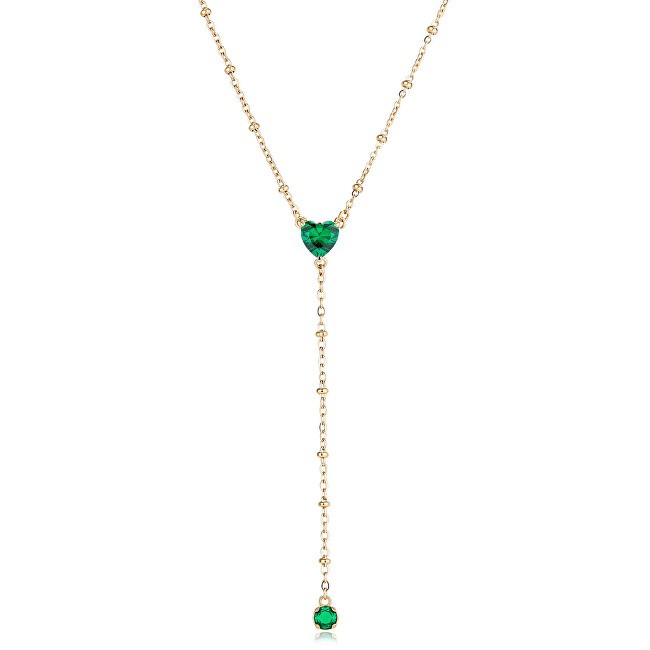 S'Agapõ Elegante collana placcata oro con zirconi cubici Dazzly SDZ135 donna