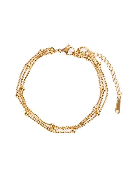 Emily Westwood Bracciale triplo placcato oro da donna EWB250255G donna