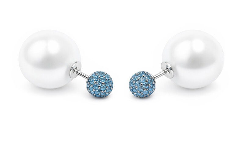MOISS Splendidi orecchini in argento con perle di conchiglia e zirconi E0003549 donna