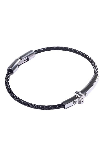 Marc Malone Bracciale da uomo in acciaio nero MCGB5001BS uomo