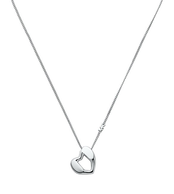 Michael Kors Delicata collana in argento con cuore Love Kors MKC1777040 donna