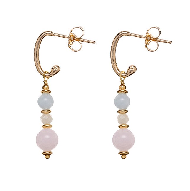Alisia Orecchini placcati in oro con perle di morganite AL3770.01.000 donna