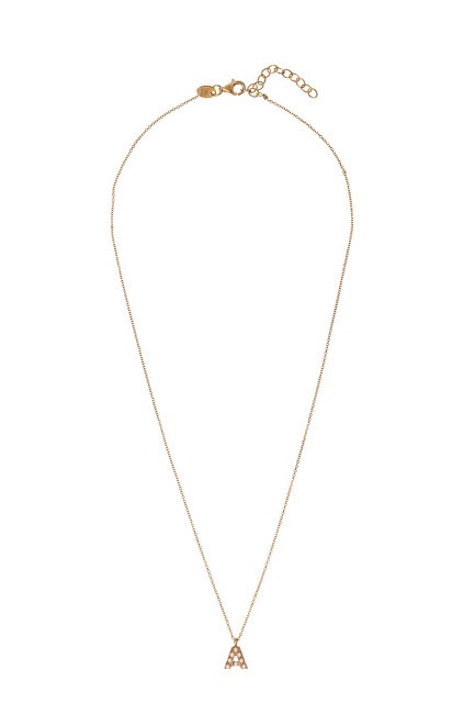 Alisia Collana placcata oro con perle Swarovski "A" AL4258.01.901 donna