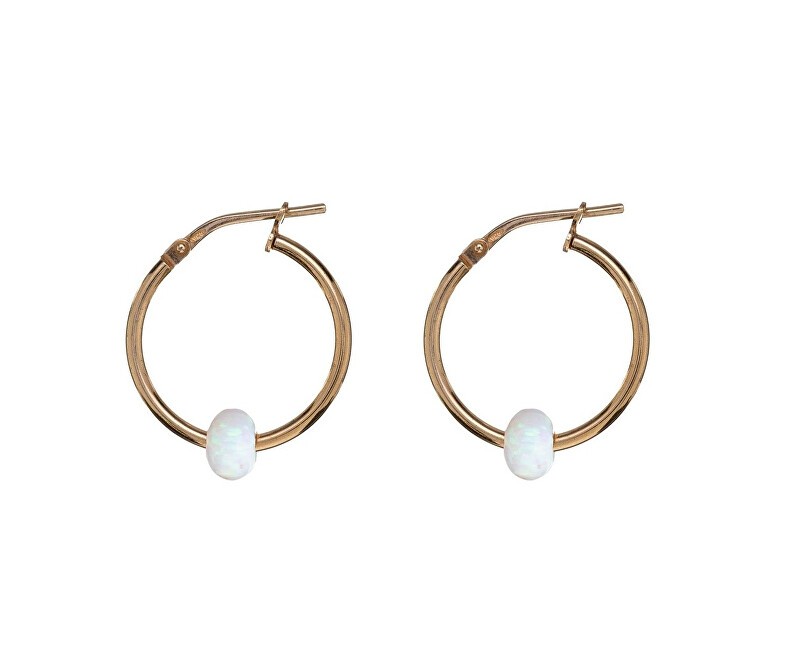 Alisia Orecchini a cerchio placcati in oro con opale sintetico AL4987.01.000 donna