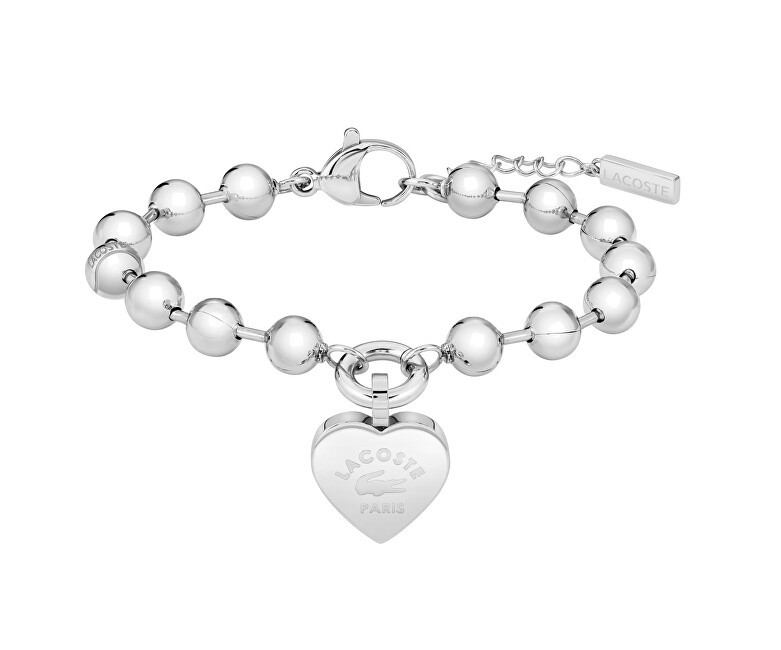 Lacoste Bracciale con sfere d'acciaio Love My Croc 2040505 donna