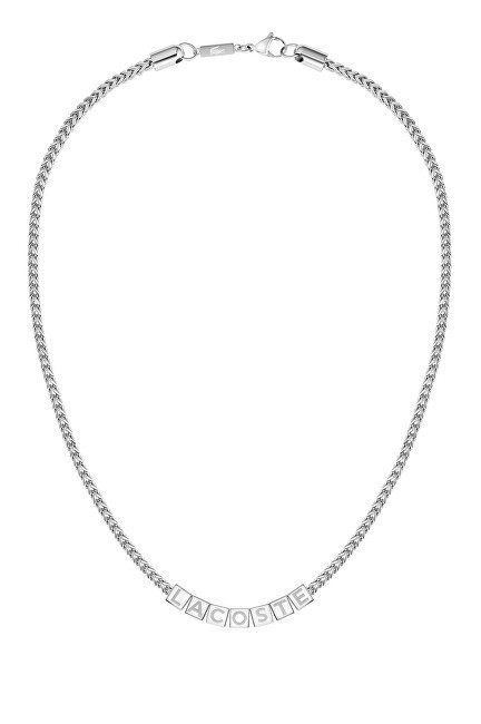 Lacoste Elegante collana da uomo con scritta 2040523 uomo