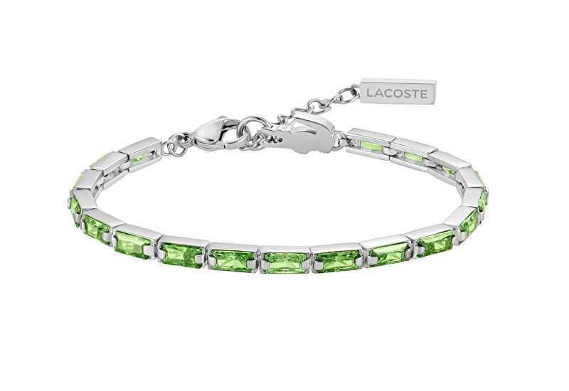 Lacoste Bracciale tennis con cristalli verdi Duchessa 2040500 donna