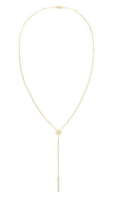 Tommy Hilfiger Collana moderna a catena con barretta placcata oro 2780998 donna
