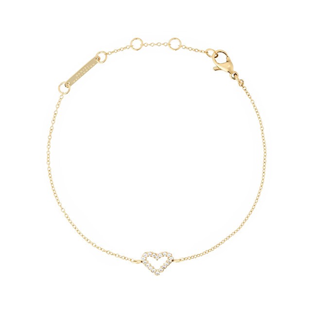 Daniel Wellington Incantevole bracciale placcato oro con cuore Mirelle DW00401617 donna