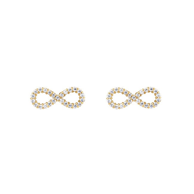 Daniel Wellington Orecchini Infinity placcati in oro con zirconi cubici Mirelle DW00401614 donna