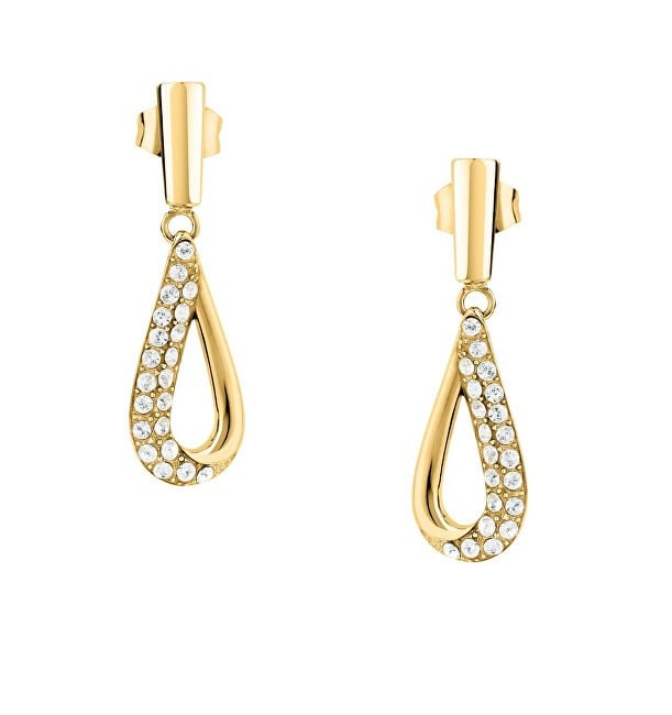 Morellato Orecchini pendenti placcati in oro con cristalli, modello SAYP29 donna