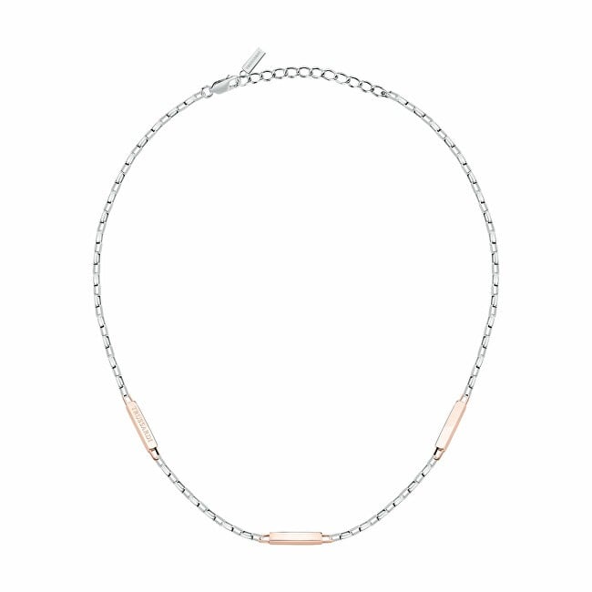 Trussardi Collana da uomo bicolore in acciaio T-Steel TJAXV29 uomo