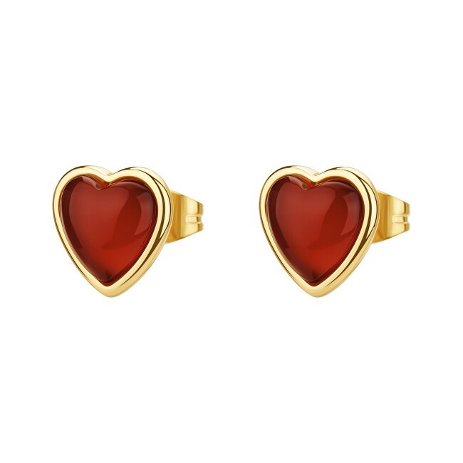 Brosway Orecchini a forma di cuore con agata Essential BNL145 donna