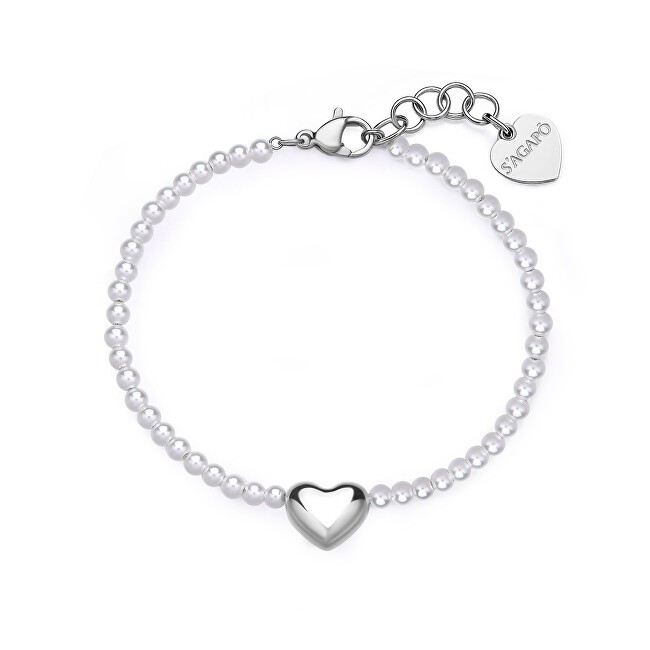 S'Agapõ Bracciale romantico con perline Stellar SSE41 donna