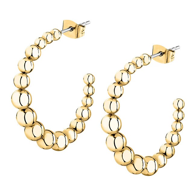 La Petite Story Orecchini rotondi originali placcati in oro LPS01AYQ133 donna