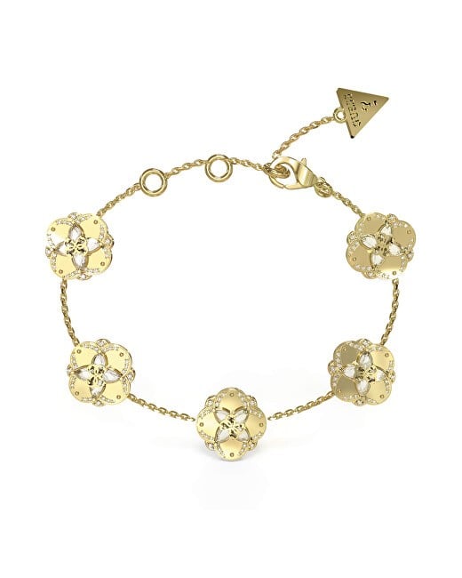 Guess Incantevole bracciale Wild Flower placcato oro JUBB05501JWYGS donna