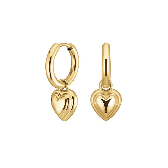 Rosefield Orecchini placcati in oro con cuori 2 in 1 JEHPG-J985 donna