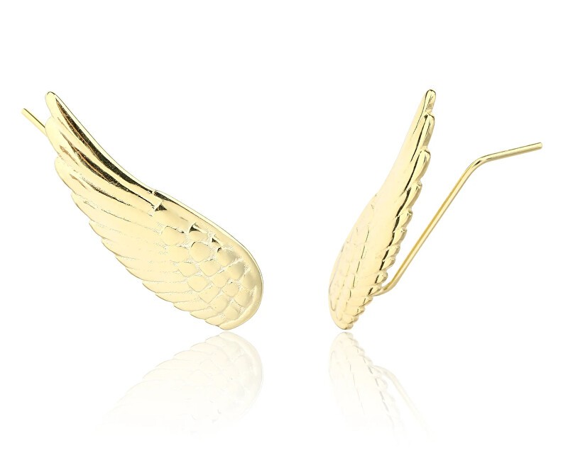 JVD Orecchini allungati placcati in oro con ali d'angelo SVLE3409XJ6GO00 donna