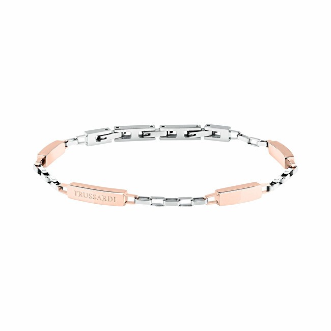 Trussardi Bracciale bicolore coordinato da uomo T-Steel TJAXV36 uomo