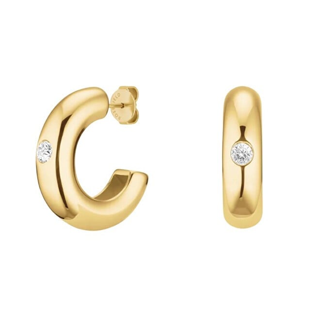 Rosefield Anelli scintillanti placcati in oro con solitario di cristallo JEBCG-J1200 donna