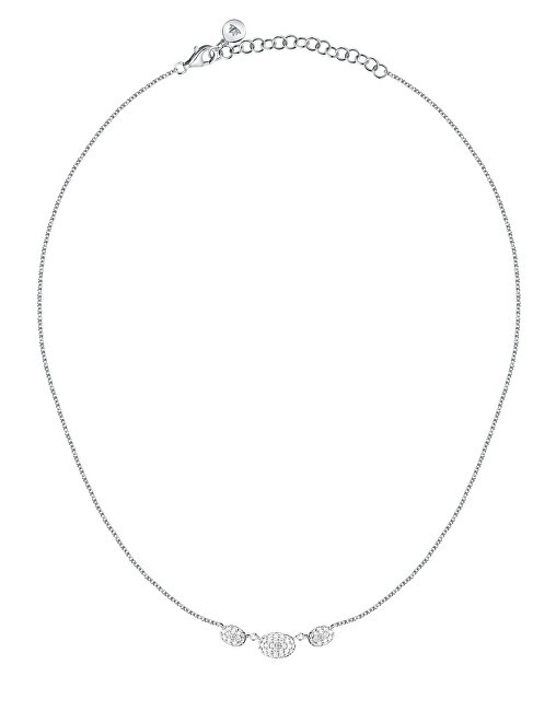 Morellato Collana in argento con pavé di zirconi cubici trasparenti SAZB03 donna