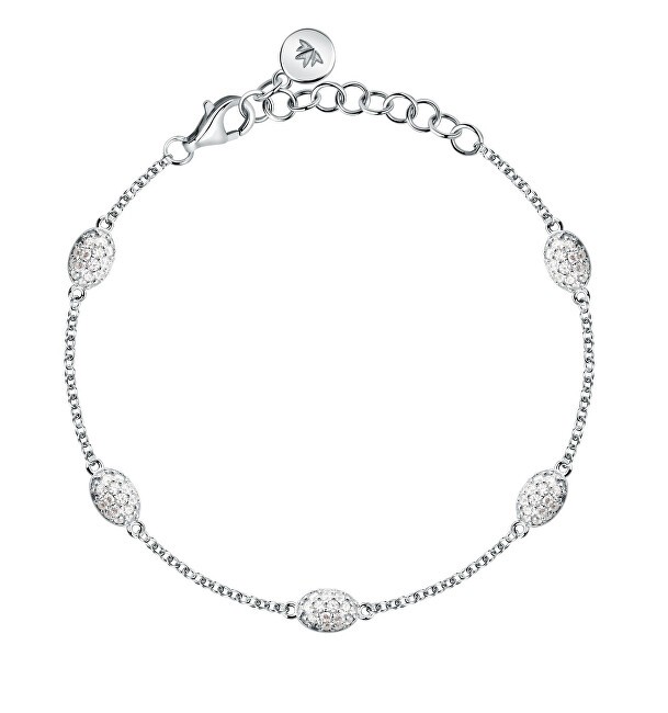 Morellato Bracciale in argento con pavé di zirconi cubici trasparenti SAZB07 donna