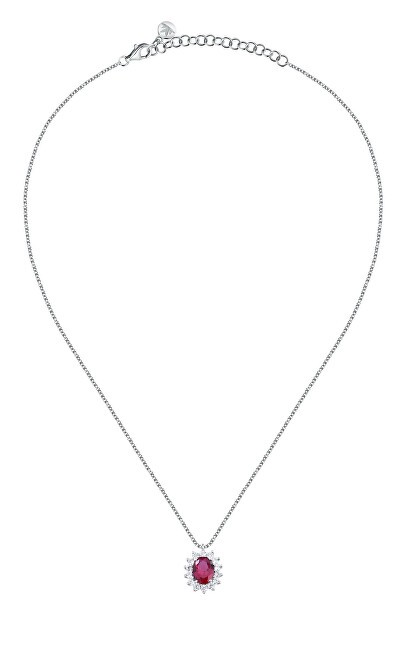 Morellato Elegante collana in argento con zirconi fucsia Tesori SAIW281 donna