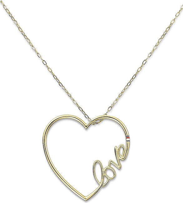 Tommy Hilfiger Collana lunga in acciaio con cuore 2700908 donna