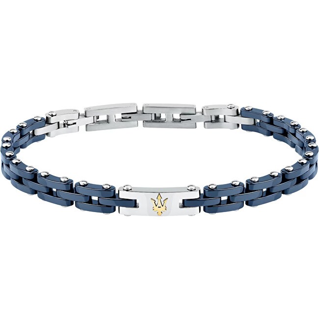 Maserati Bracciale da uomo in acciaio senza tempo con ceramica JM425ATZ65 uomo